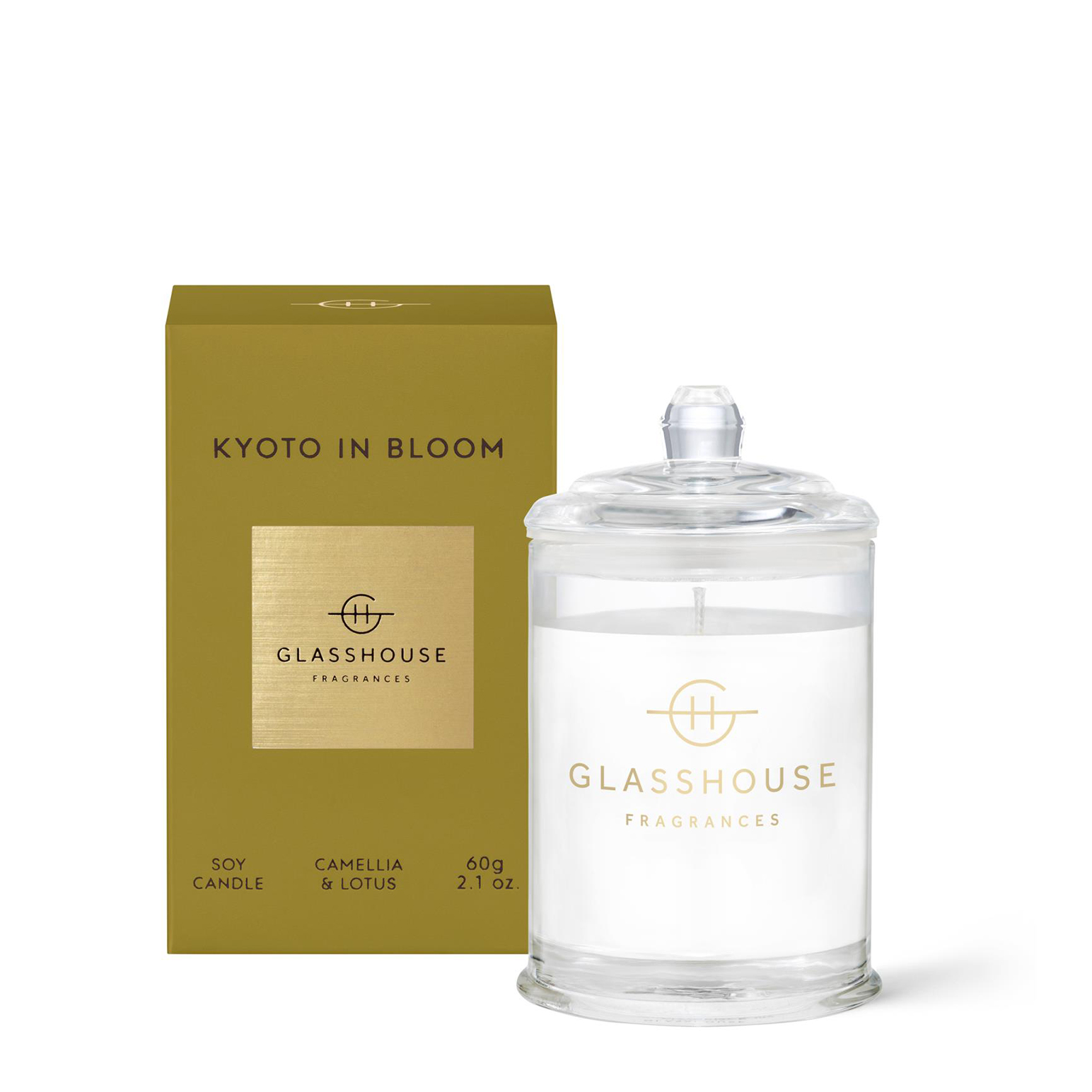 Glasshouse Fragrances Kyoto In Bloom Soy Candle 60g